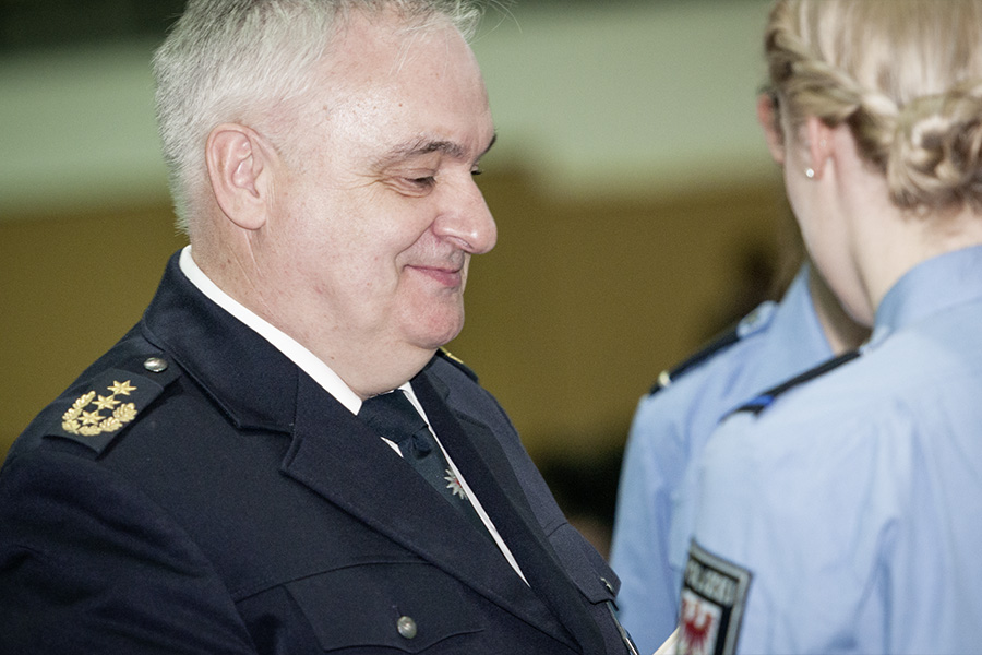 Polizeipräsident Hans-Jürgen Mörke bei der Ernennung