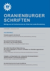 Cover Oranienburger Schriften Nr. 6/2011